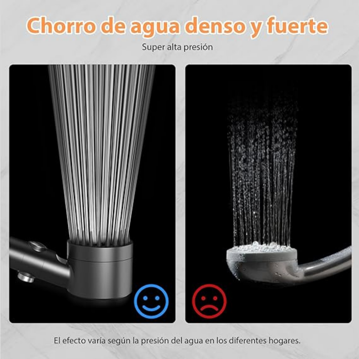 Ducha de Alta Presión con Filtro - (3 Filtros ¡GRATIS!)