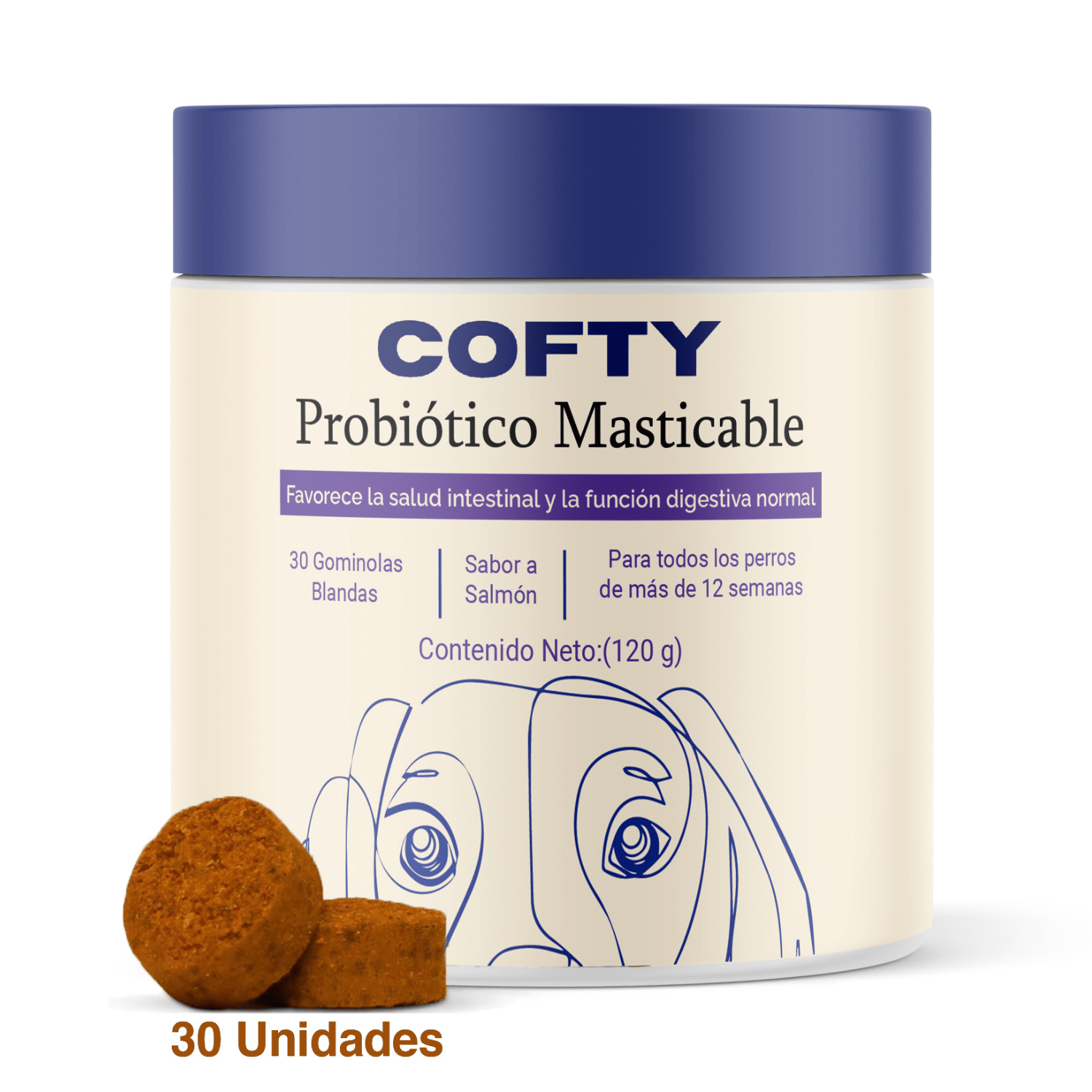 Premium Canine Probiotic Chews: Boost Digestion, Immunity, and Overall Dog Health