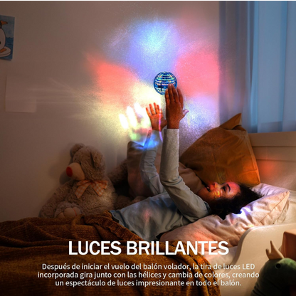 Interactive Hand-Controlled Flying Orb Drone with Colorful LED Lights Fun